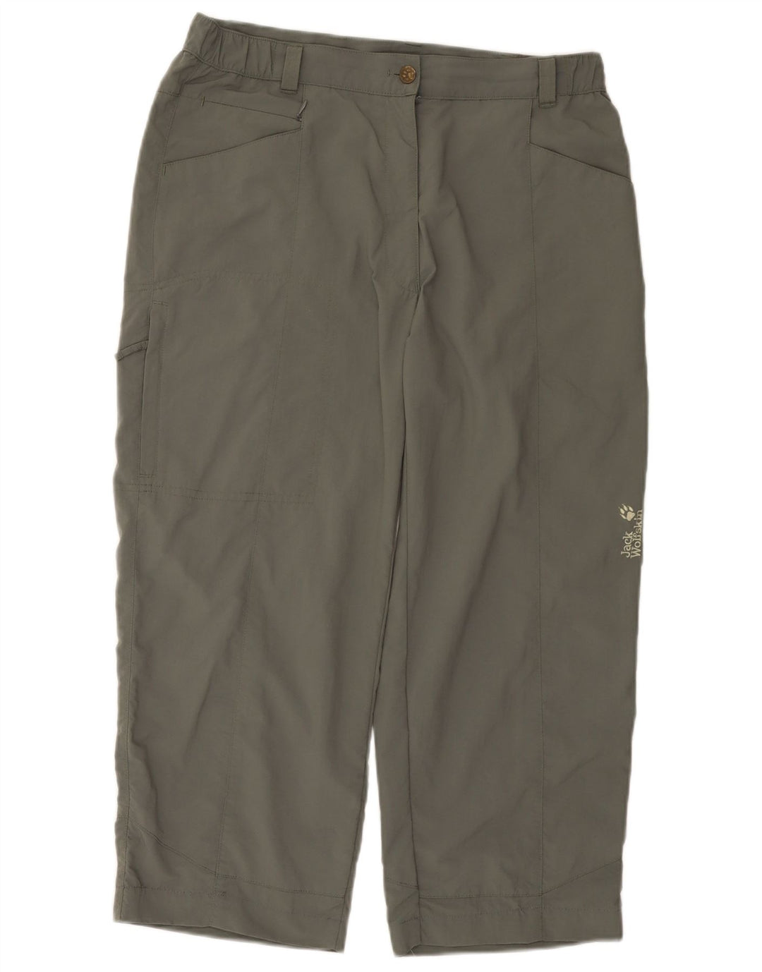 Pantaloni corti cargo da donna Jack Wolfskin W32 L23 poliammide kaki