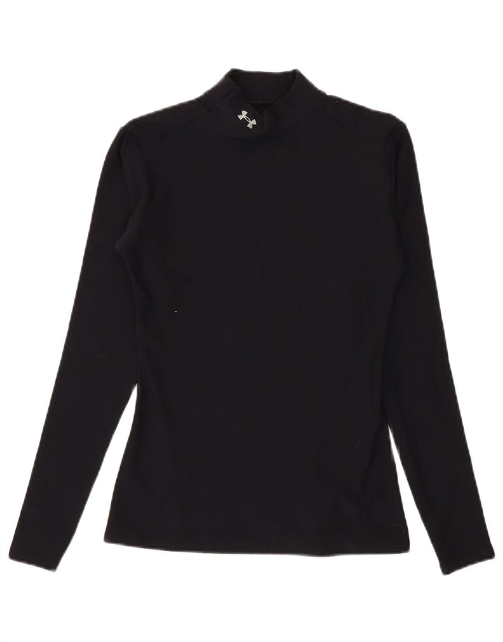 Maglia Under Armour da donna Cold Gear manica lunga UK 12 nylon nero medio