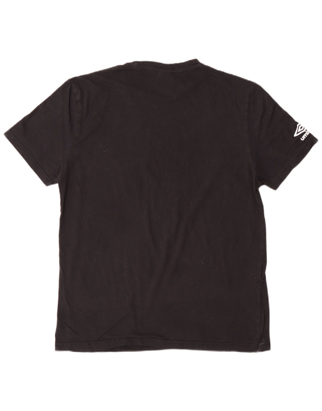 T-shirt grafica da uomo Umbro Top grande in cotone nero
