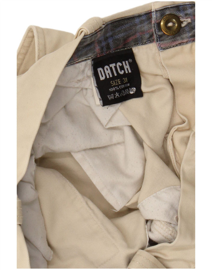 Pantaloni chino dritti da uomo DATCH W31 L33 in cotone beige