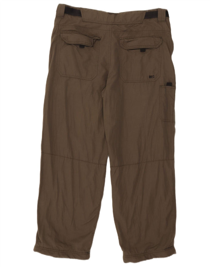 Pantaloni cargo dritti Marks & Spencer da uomo Blue Harbour W36 L29 kaki