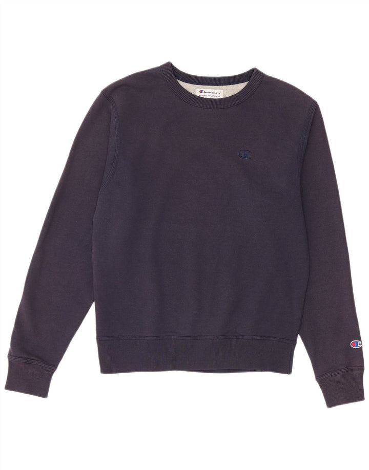 Felpa da uomo Champion Small in cotone blu navy