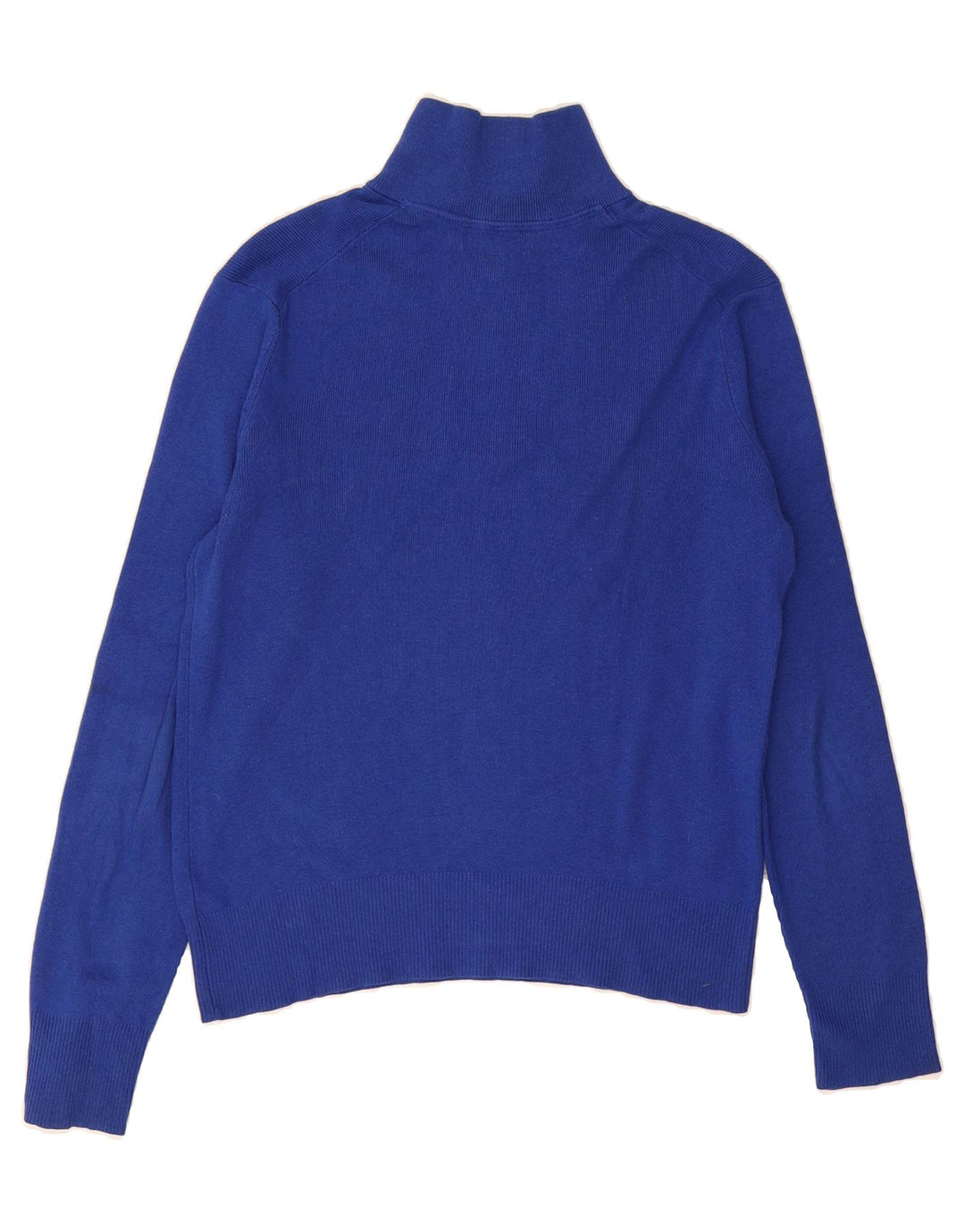 BANANA REPUBLIC Mens Zip Neck Jumper Sweater Small Blue Cotton Vintage Banana Republic and Second-Hand Banana Republic from Messina Hembry 