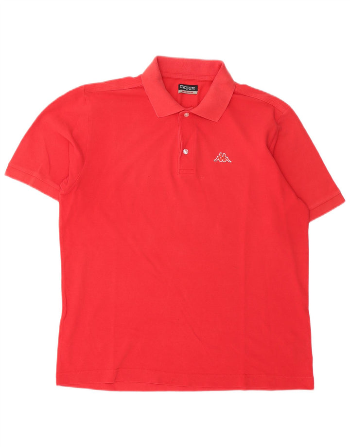 Polo Kappa Uomo Rosso Medio In Cotone