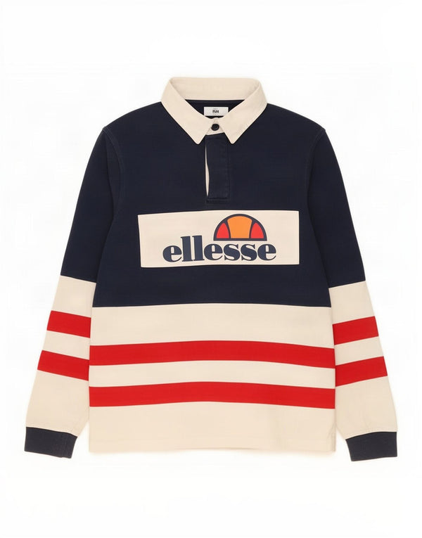 Polo da rugby grafica da uomo Ellesse, colore blu navy medio