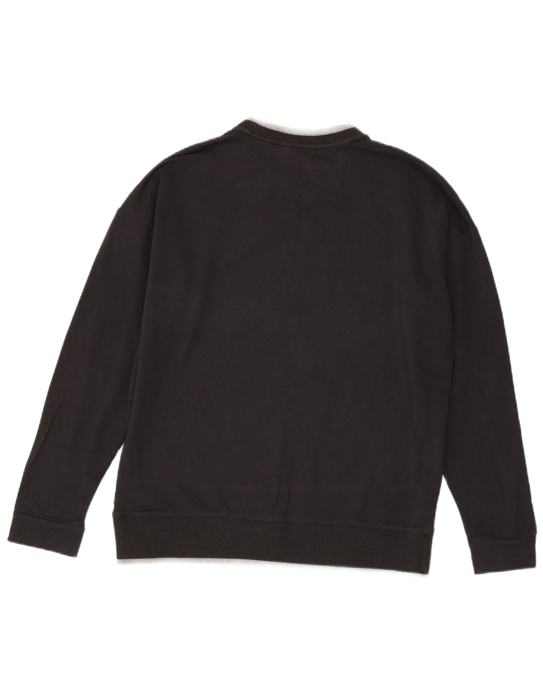 Maglione maglione girocollo da uomo Calvin Klein piccolo cotone nero