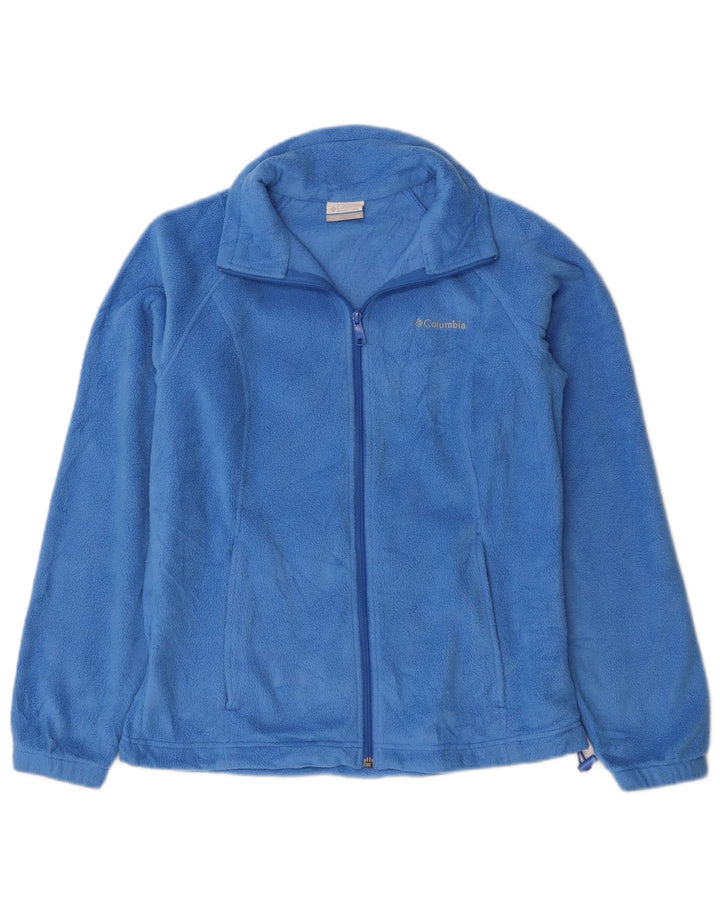 Giacca in pile da donna COLUMBIA UK 14 Poliestere blu medio