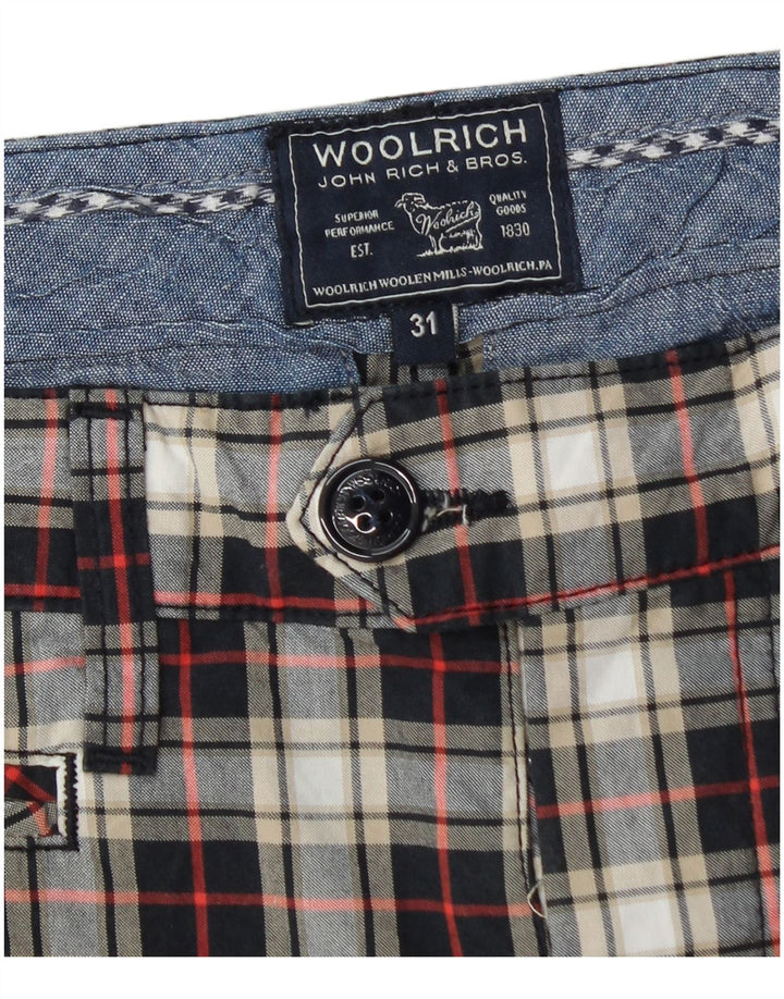 Pantaloncini chino da uomo Woolrich W31 cotone a quadri multicolore medio