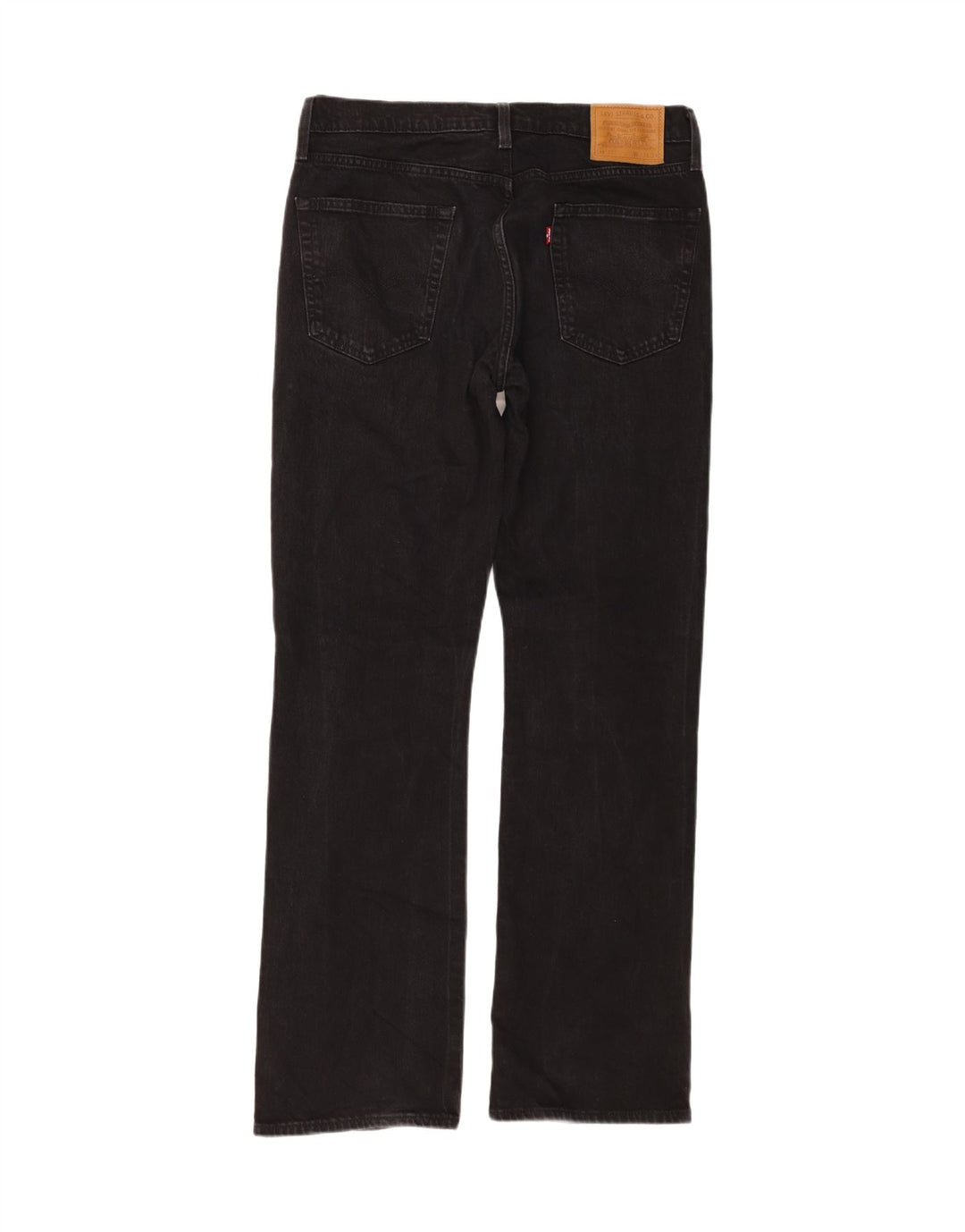 Levi's Uomo 527 Jeans Bootcut W33 L34 Cotone Nero