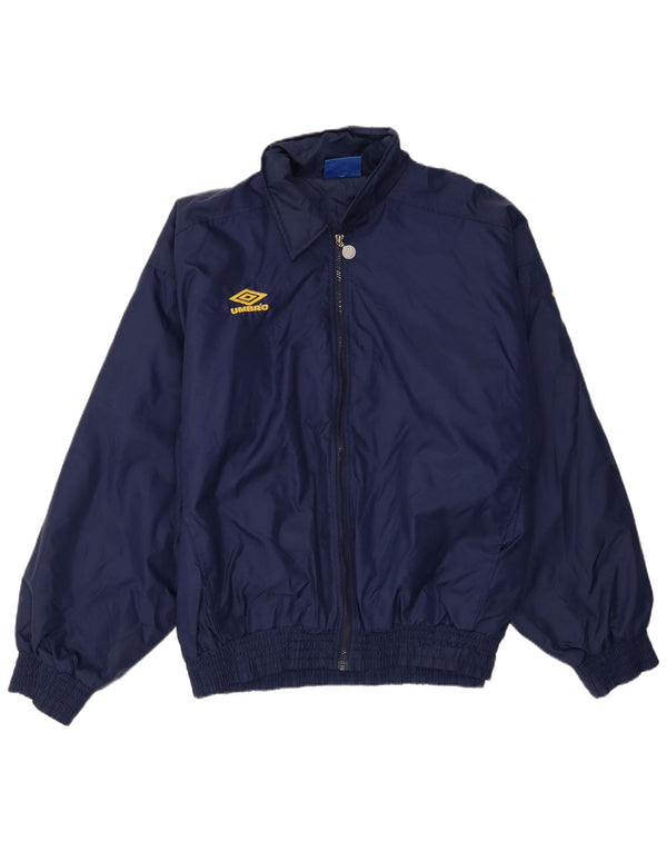 Giacca da ginnastica da uomo Umbro vestibilità ampia XL in nylon blu navy