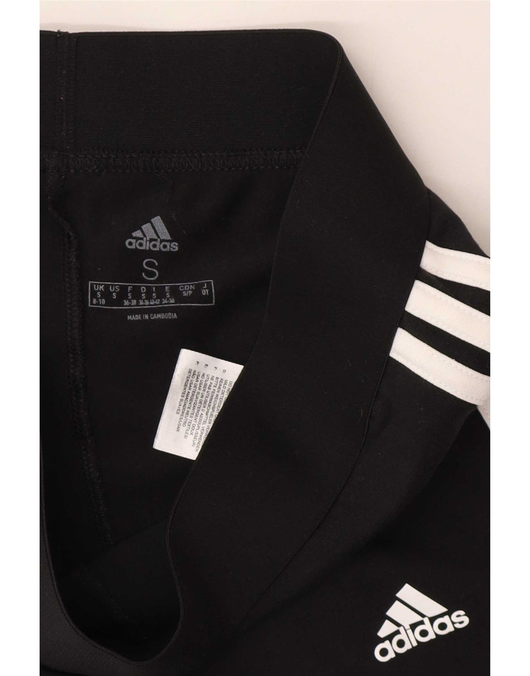 Leggings Adidas da donna UK 8/10 piccolo cotone nero