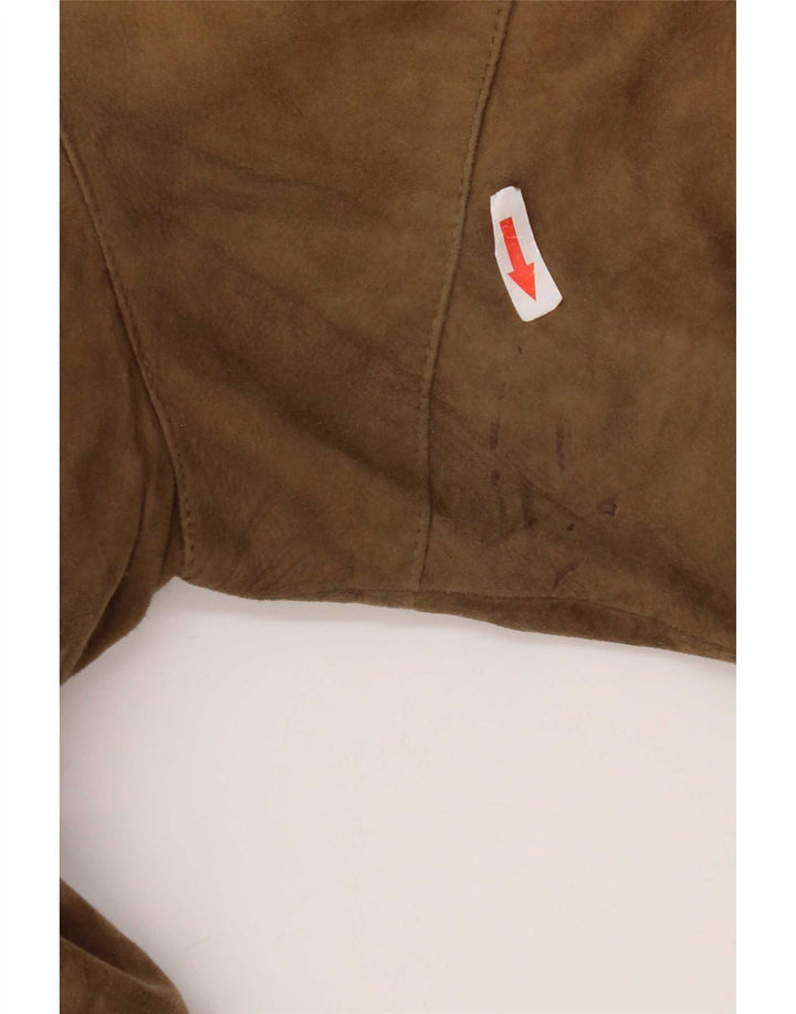Giacca bomber scamosciata da uomo vintage UK 38 Beige medio