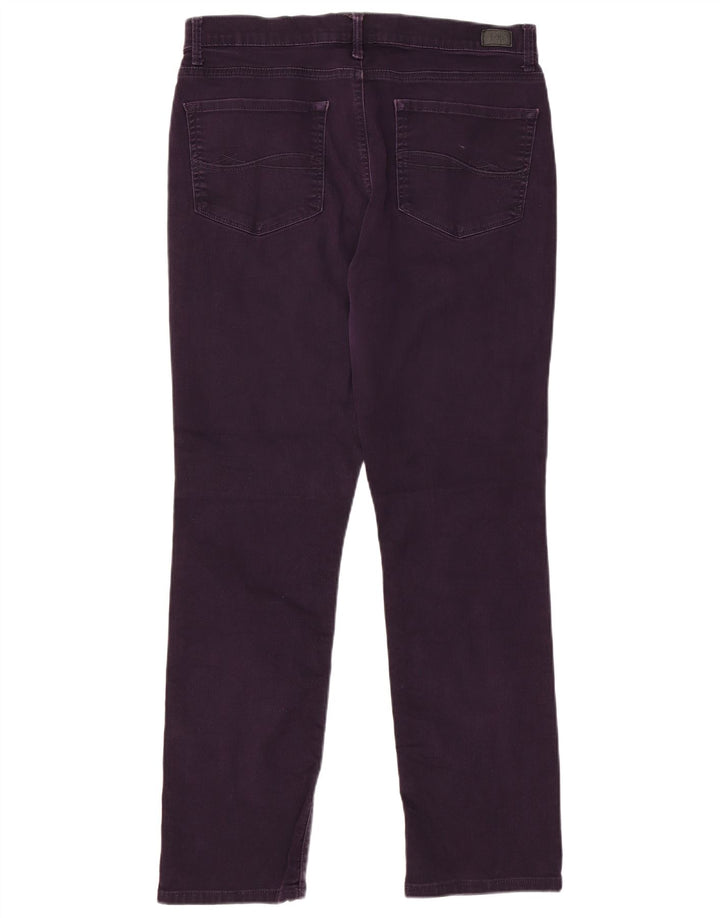 Pantaloni casual dritti slim da donna LEE W32 L32 in cotone viola
