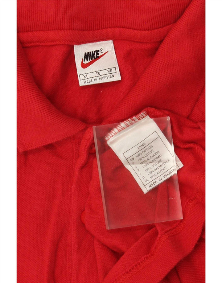 Polo Nike da uomo XL in cotone rosso
