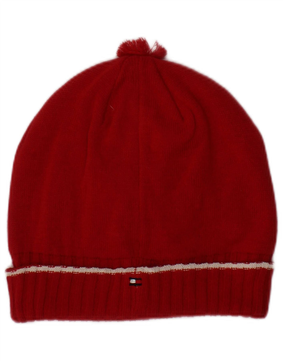 Tommy Hilfiger Donna Cappello Beanie Lavorato a Maglia Grande/XL Rosso Cotone