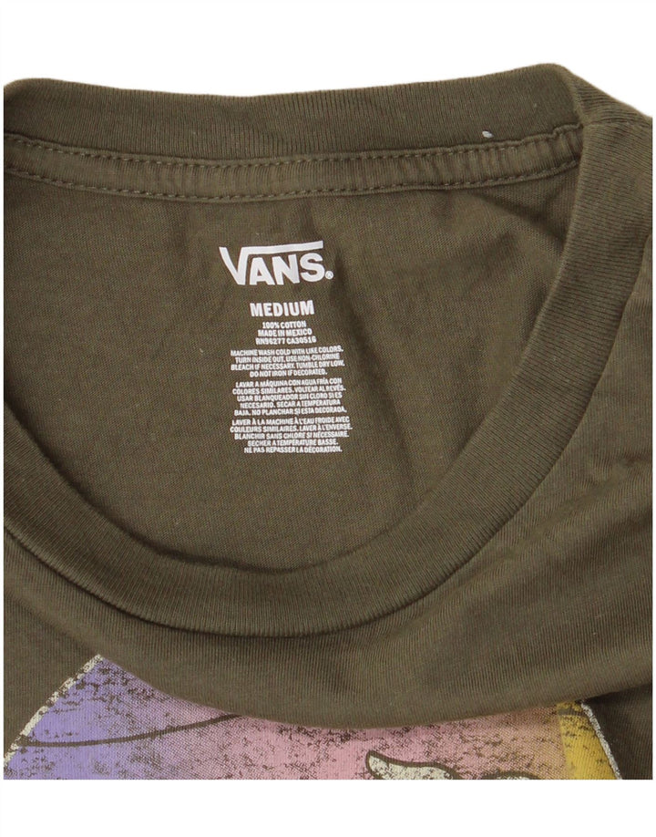 Maglietta grafica da bambino Vans 10-11 anni, cotone kaki medio