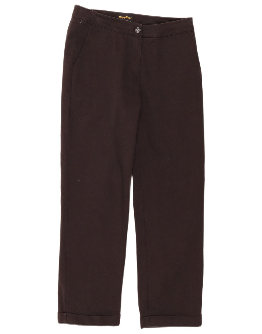 REFRIGIWEAR Pantaloni corti dritti da donna piccoli W28 L25 cotone nero