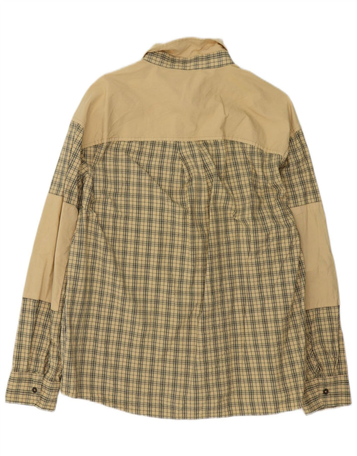 Camicia da uomo Think Pink in cotone a quadri beige medio