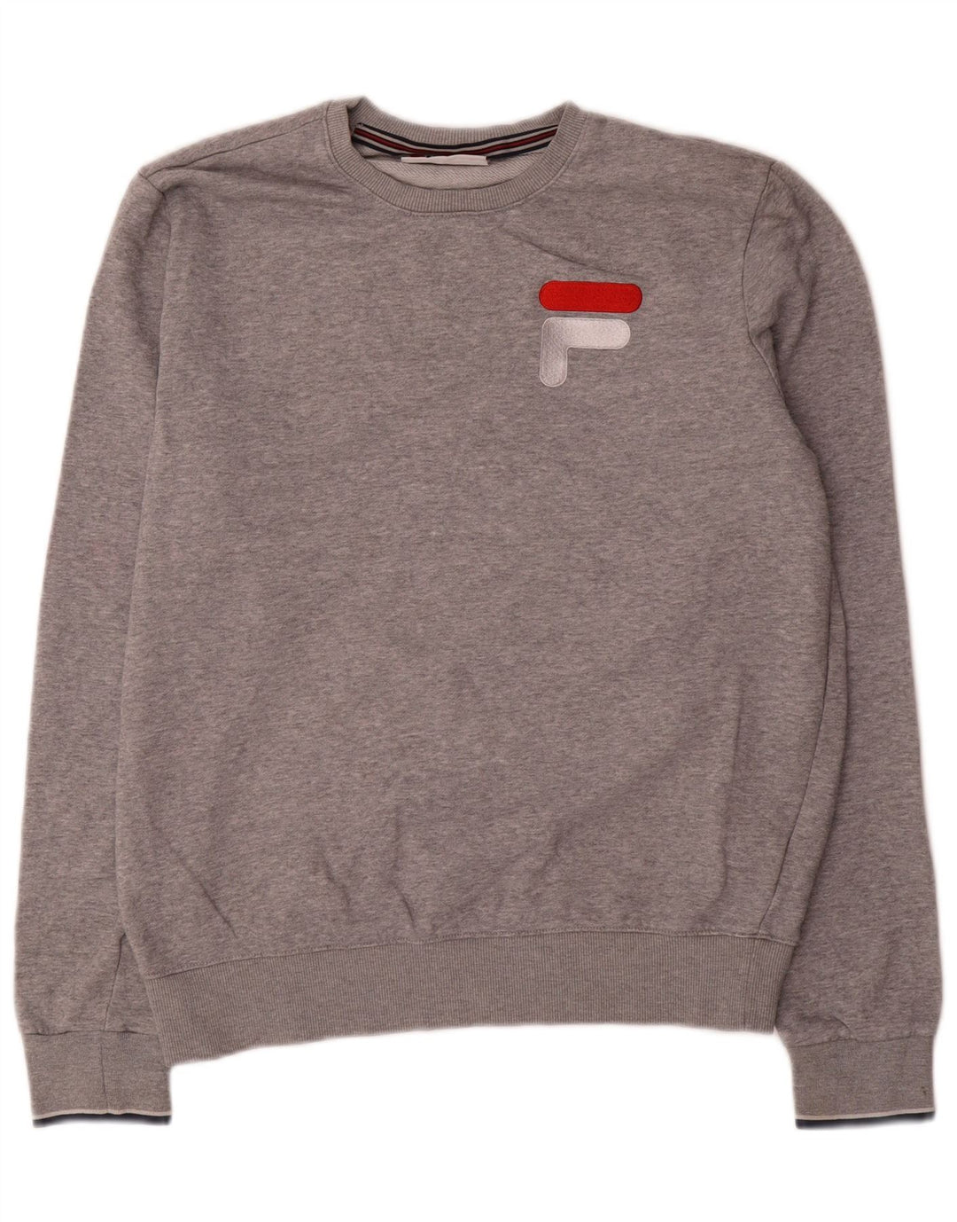 Felpa grafica da uomo Fila Maglione in cotone grigio medio