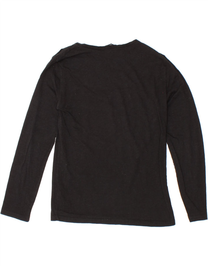 GF FERRE Boys Graphic Top Long Sleeve 11-12 Years Black Cotton Vintage GF Ferre and Second-Hand GF Ferre from Messina Hembry 
