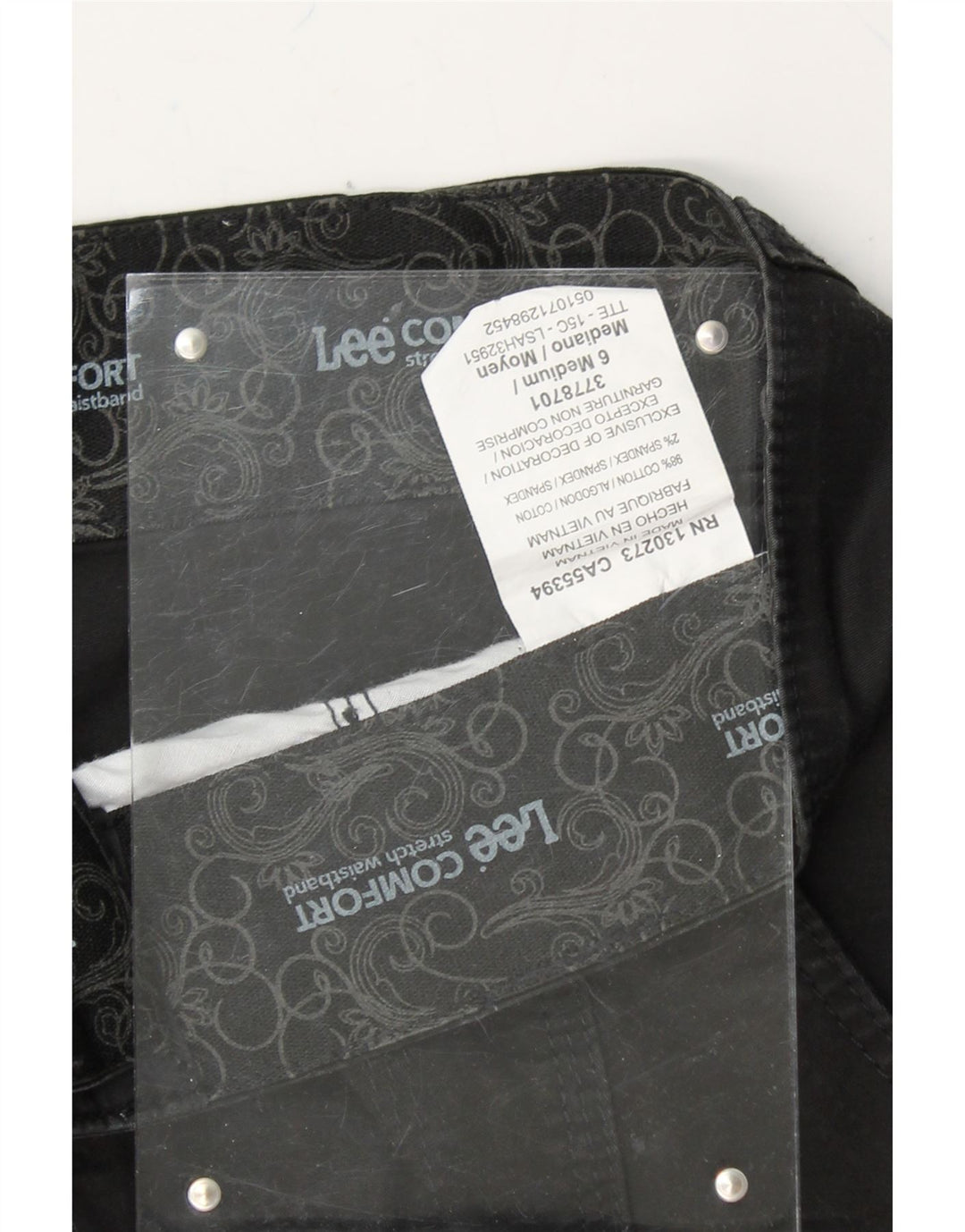 LEE Womens Comfort Fit Chino Shorts US 6 Medium W34  Black Cotton Vintage Lee and Second-Hand Lee from Messina Hembry 