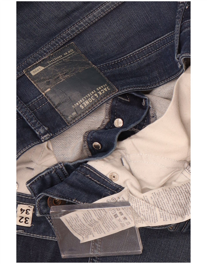 Jeans slim da uomo Jack & Jones W32 L34 cotone blu