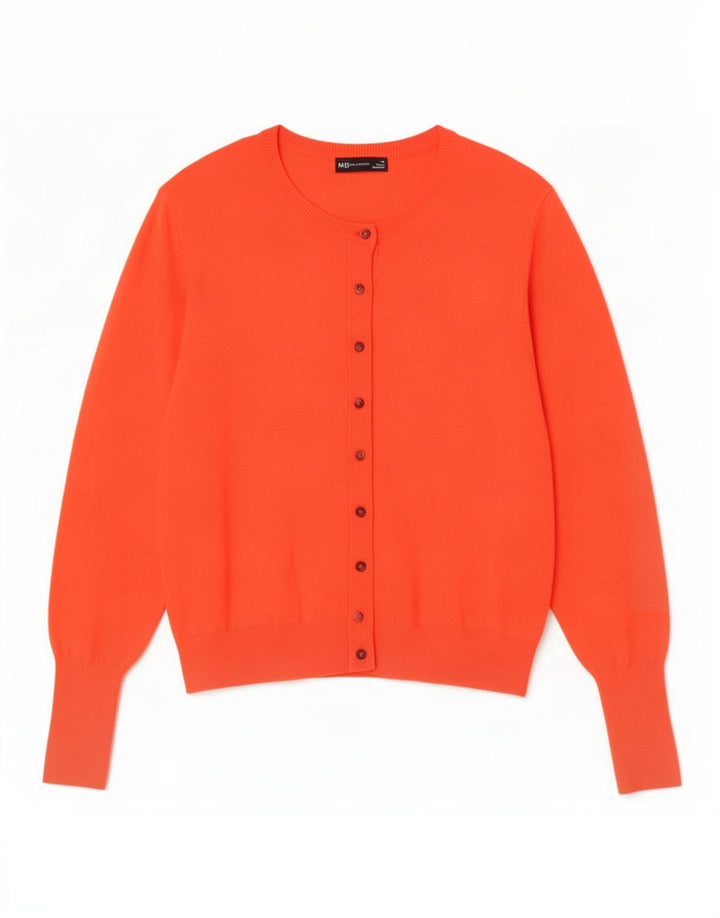 Maglione cardigan da donna Marks & Spencer UK 18 XL Arancione