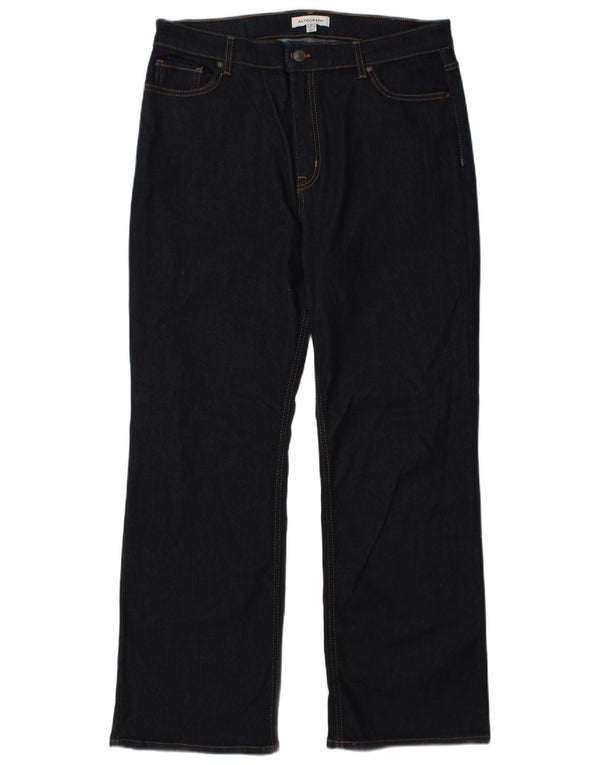 Jeans dritti da donna Marks & Spencer UK 16 Large W32 L30 Blu navy
