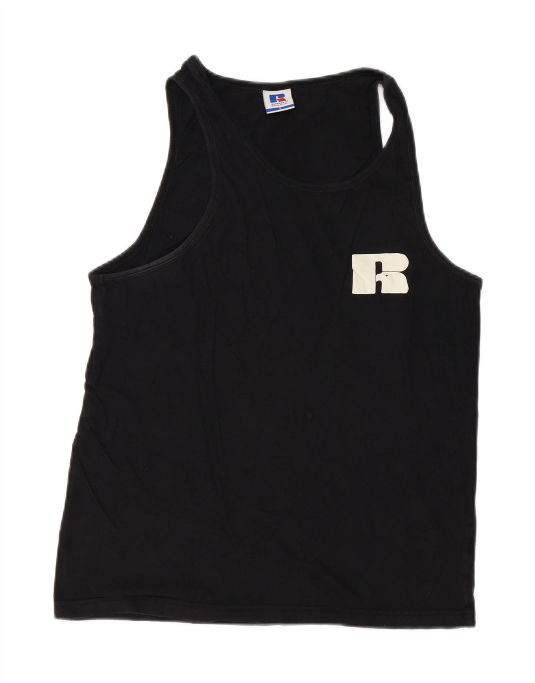 RUSSELL ATHLETIC Canotta grafica da uomo piccola in cotone nero