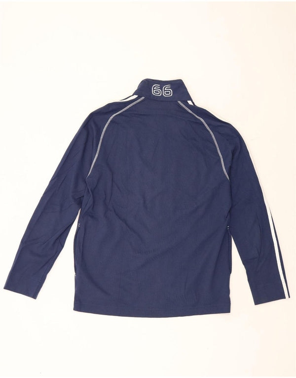 Giacca da ginnastica da uomo con grafica Sergio Tacchini grande in cotone blu navy