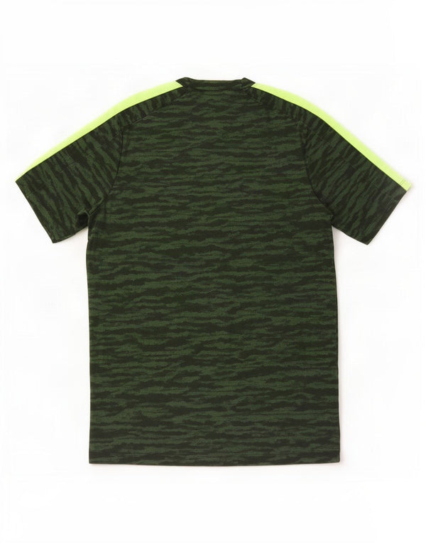 T-shirt Nike Dri Fit da uomo in poliestere mimetico verde medio