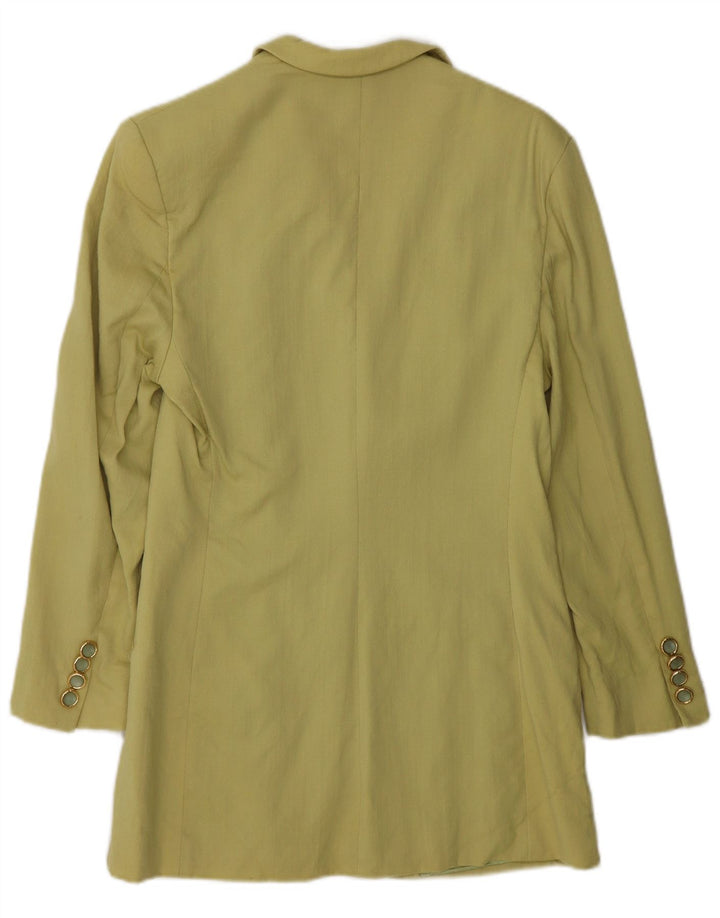 Giacca blazer vintage da donna a 4 bottoni IT 44 viscosa kaki media