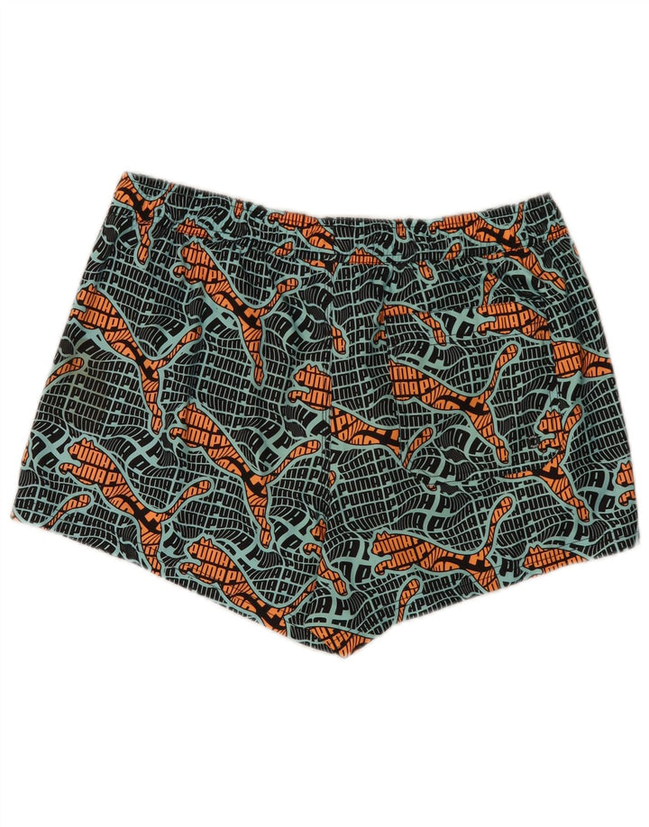 Pantaloncini da bagno grafici da uomo Puma grandi in poliestere multicolore