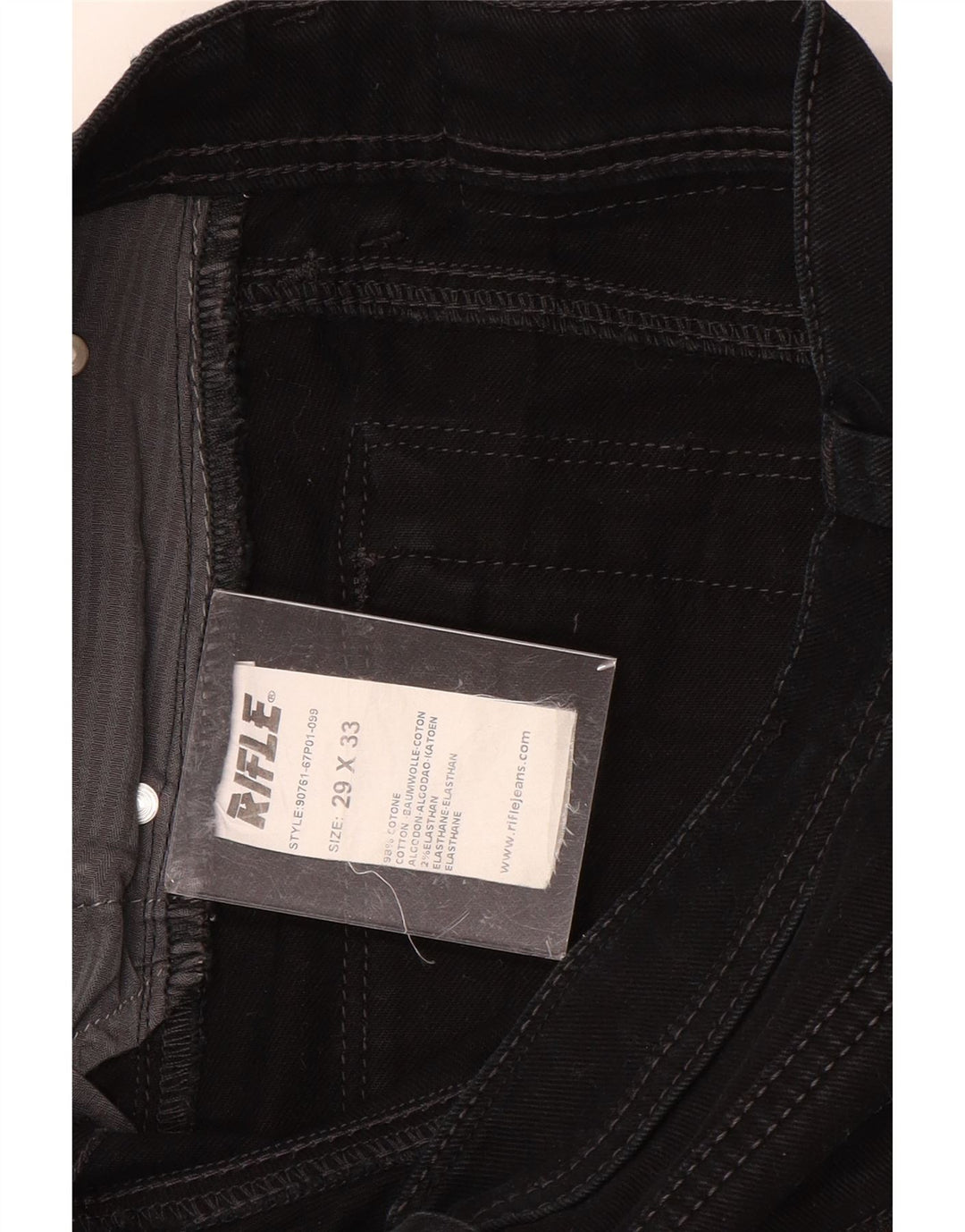 Jeans slim da uomo Rifle W29 L33 cotone nero