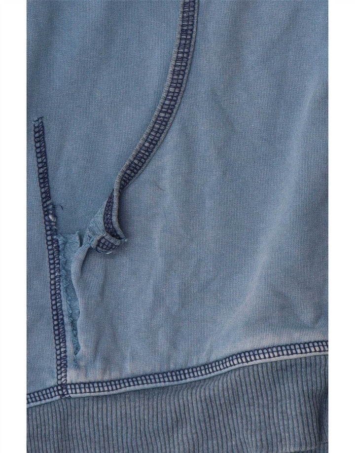 Maglione con cappuccio e zip da donna Lee UK 14 Cotone blu medio