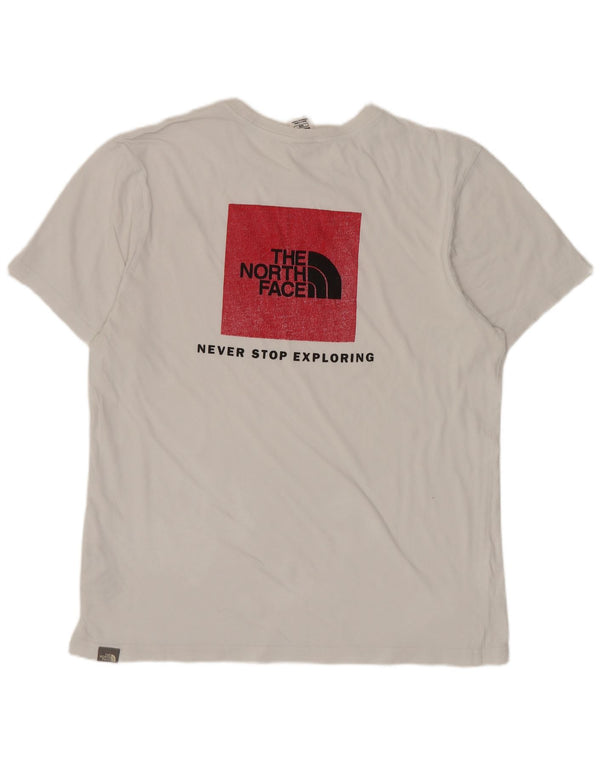 THE NORTH FACE T-shirt grafica da uomo Top in cotone bianco medio