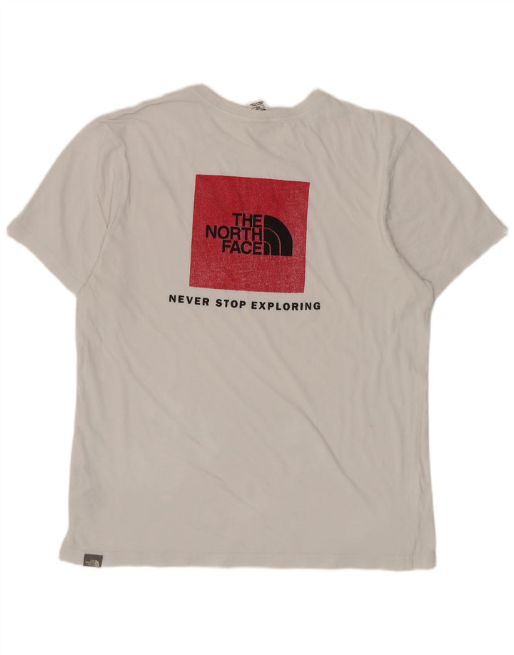 THE NORTH FACE T-shirt grafica da uomo Top in cotone bianco medio