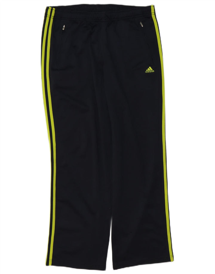 Pantaloni da tuta da uomo Adidas UK 40/42 Medium Nero Poliestere