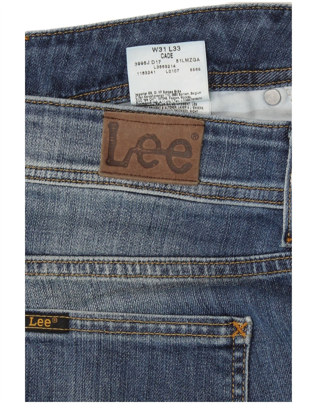 Jeans bootcut Lee Cade a vita bassa da donna W31 L33 cotone blu