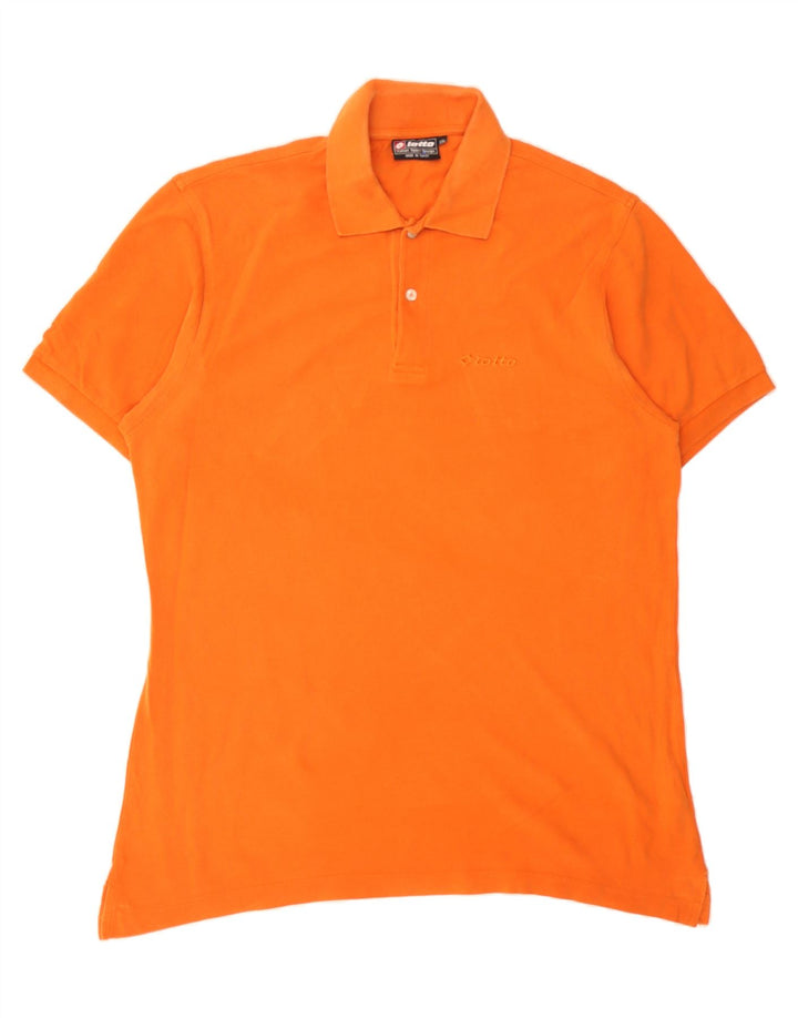 LOTTO Mens Polo Shirt 2XL Orange Cotton Vintage Lotto and Second-Hand Lotto from Messina Hembry 