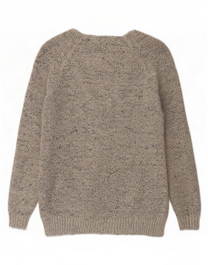 Maglione cardigan da donna Marks & Spencer UK 14 Cotone screziato blu medio