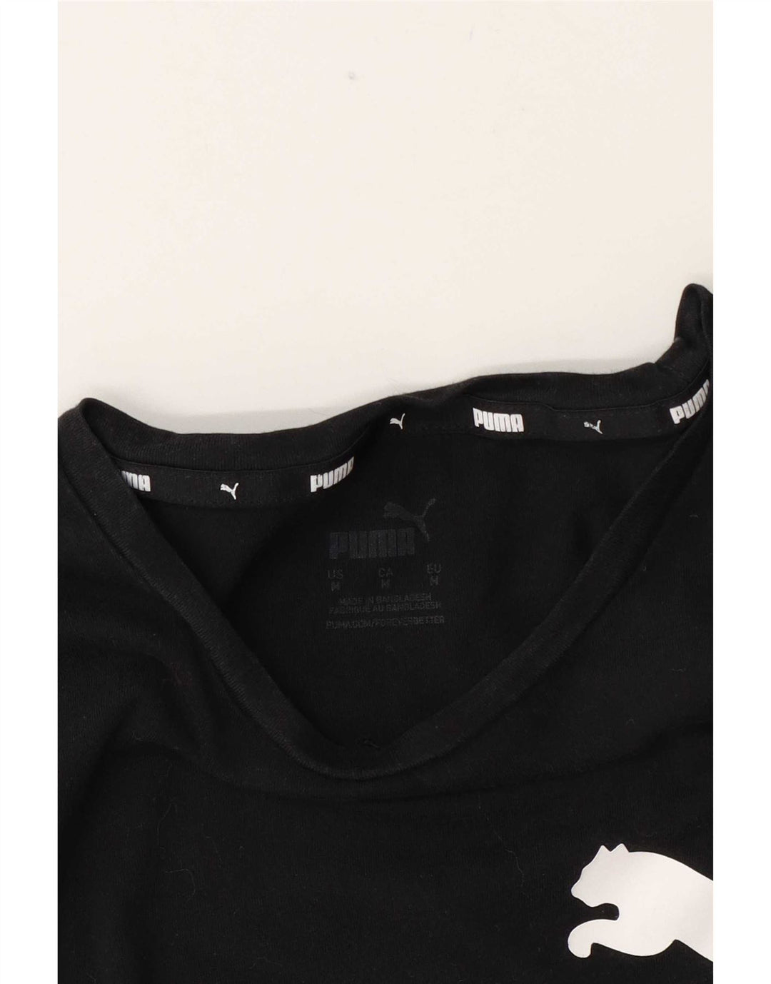 T-shirt grafica da donna Puma UK 14 media nera