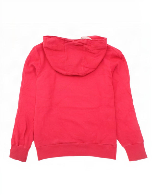 Felpa con cappuccio grafica Adidas da bambino 8-9 anni piccola in cotone rosso