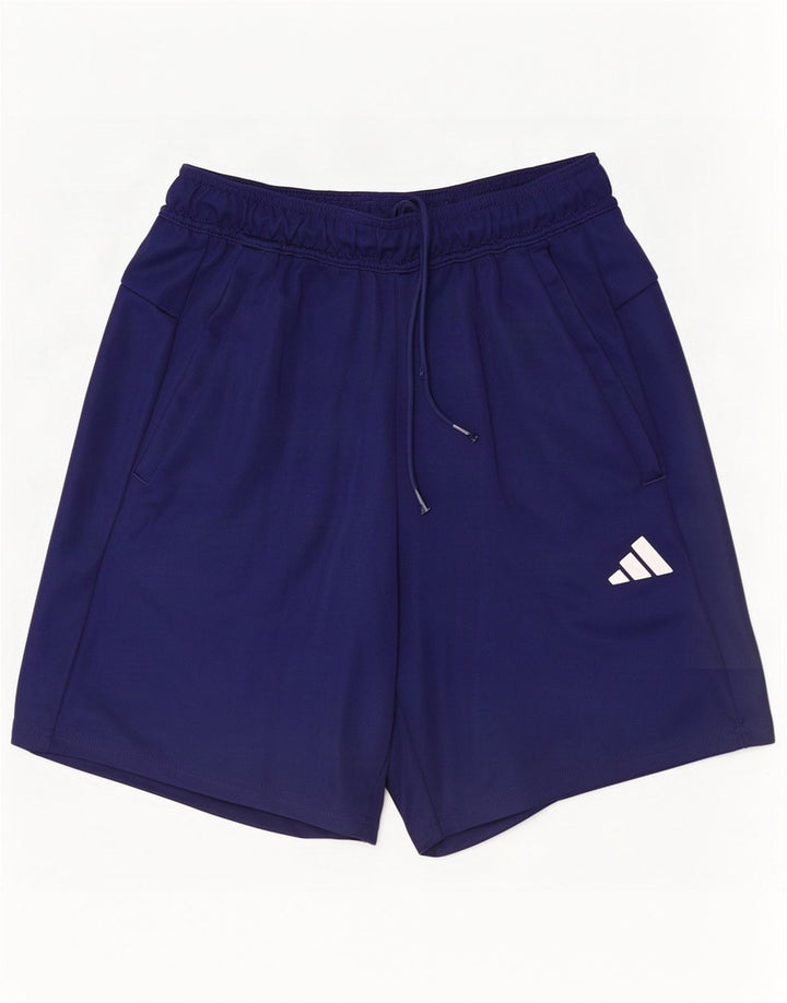 Pantaloncini sportivi Adidas Aeroready Regular Fit da uomo piccoli in poliestere blu navy