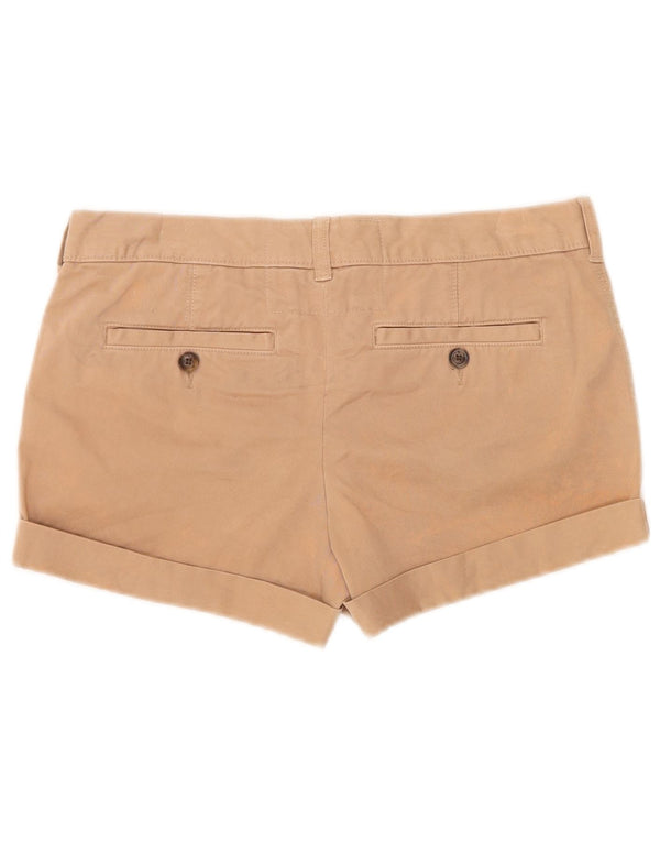 Pantaloni caldi a vita bassa da donna Jack Wills UK 8 piccoli W30 cotone beige