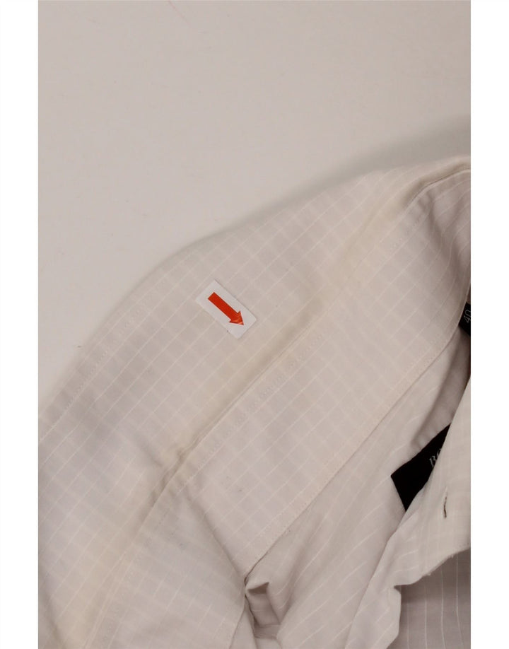 Camicia HUGO BOSS da uomo vestibilità regolare taglia 40 15 3/4 percalle bianco medio