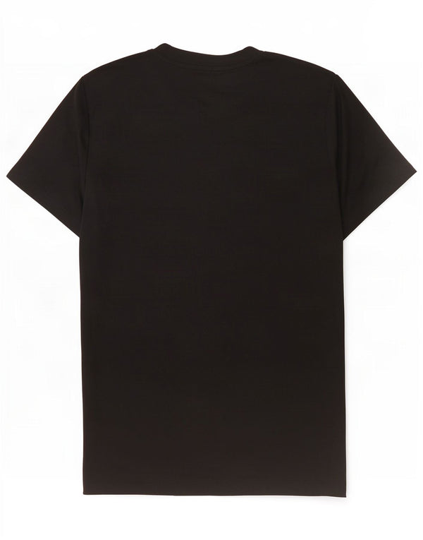 T-shirt Nike da uomo Dri Fit, top in poliestere nero medio