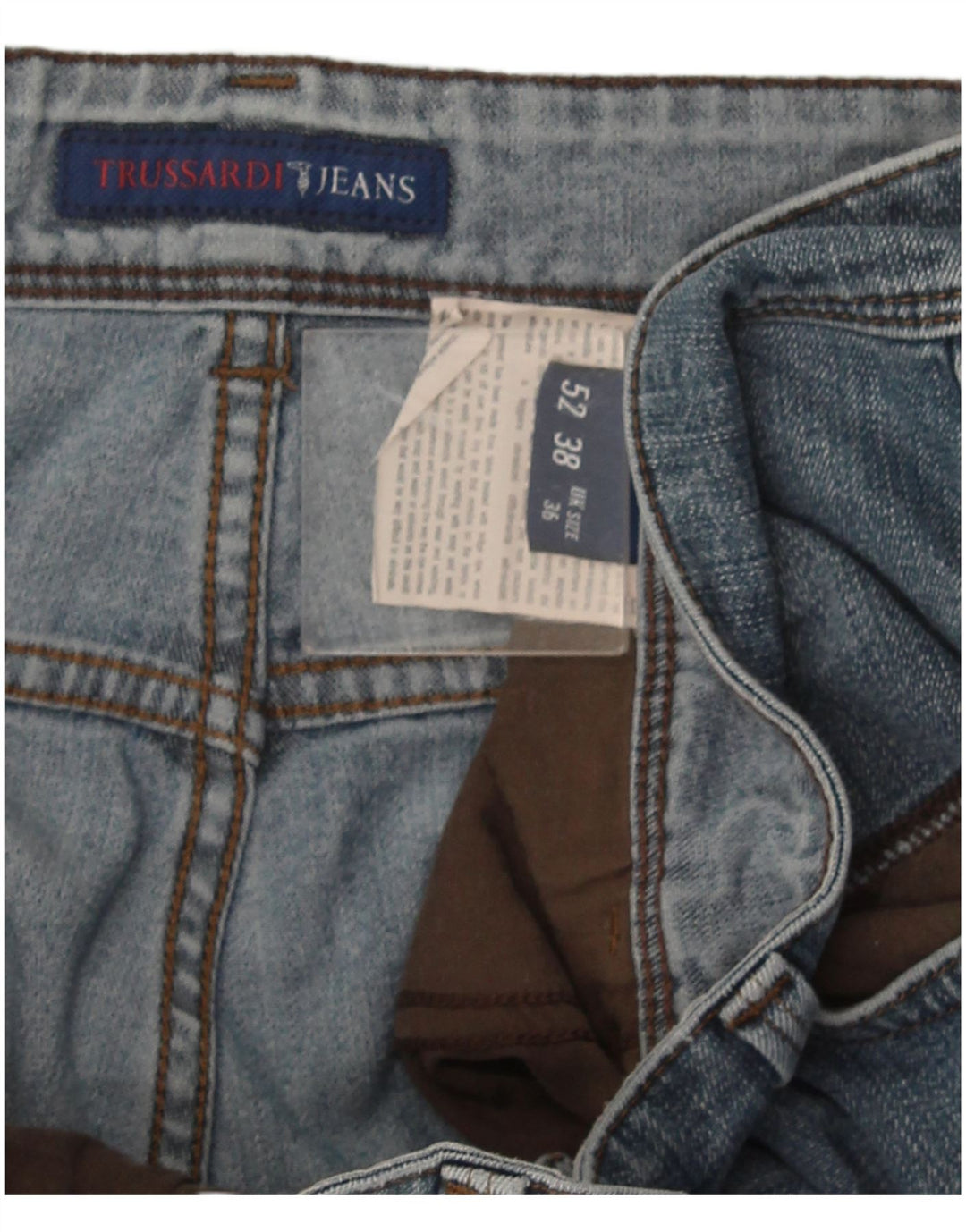 Jeans Dritti Uomo Trussardi W36 L34 Blu