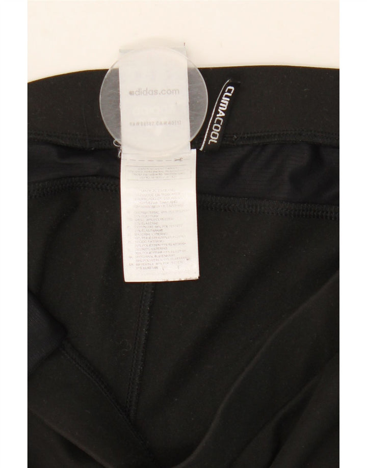 Pantaloni della tuta da donna Adidas Climacool UK 12 Medium Nero Poliestere