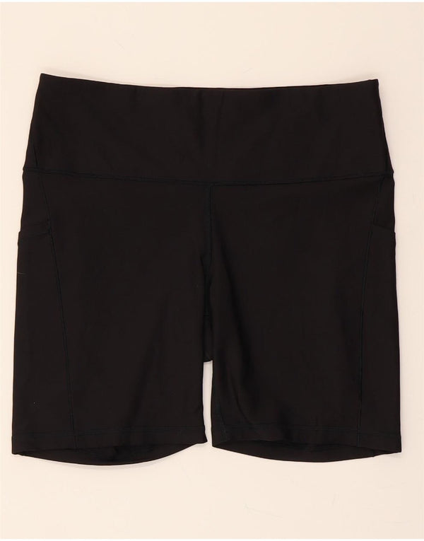 ATHLETA Womens Sport Shorts UK 18 XL  Black Polyester